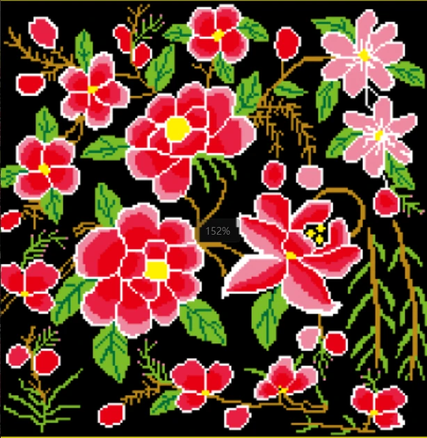 简约风系列之一品绣庄青苹果十字绣三股线满绣