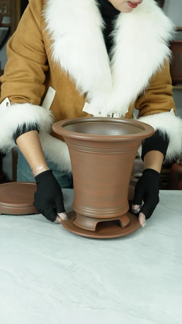 仿古洲全手工制作高温烧底托