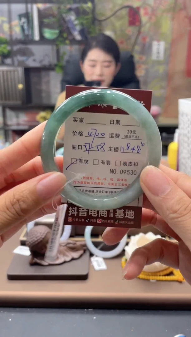 未镶嵌手镯翡翠09530***