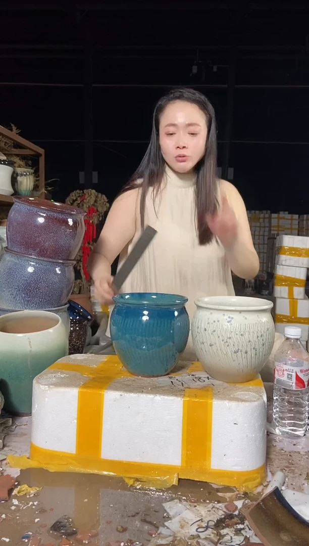 宜兴紫砂粗陶花盆15/15