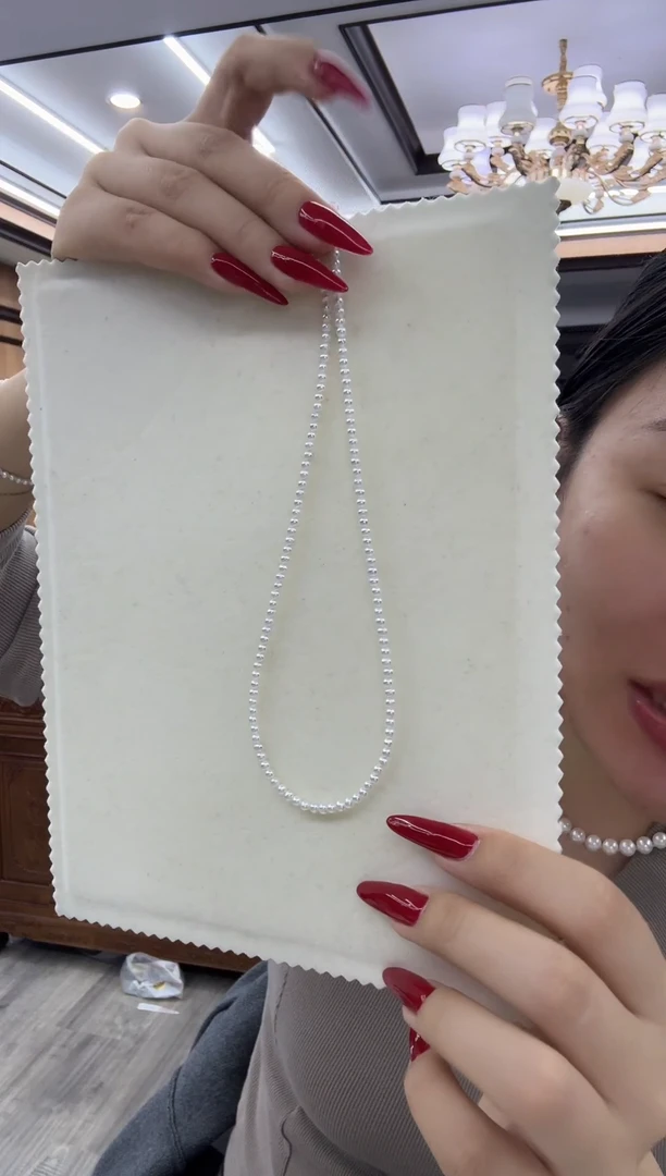 套链银S925镶嵌淡水珍珠tz228