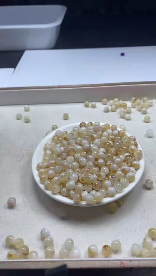 【闪购商品】水晶颈饰未镶嵌1525黄塔晶8mm*30颗