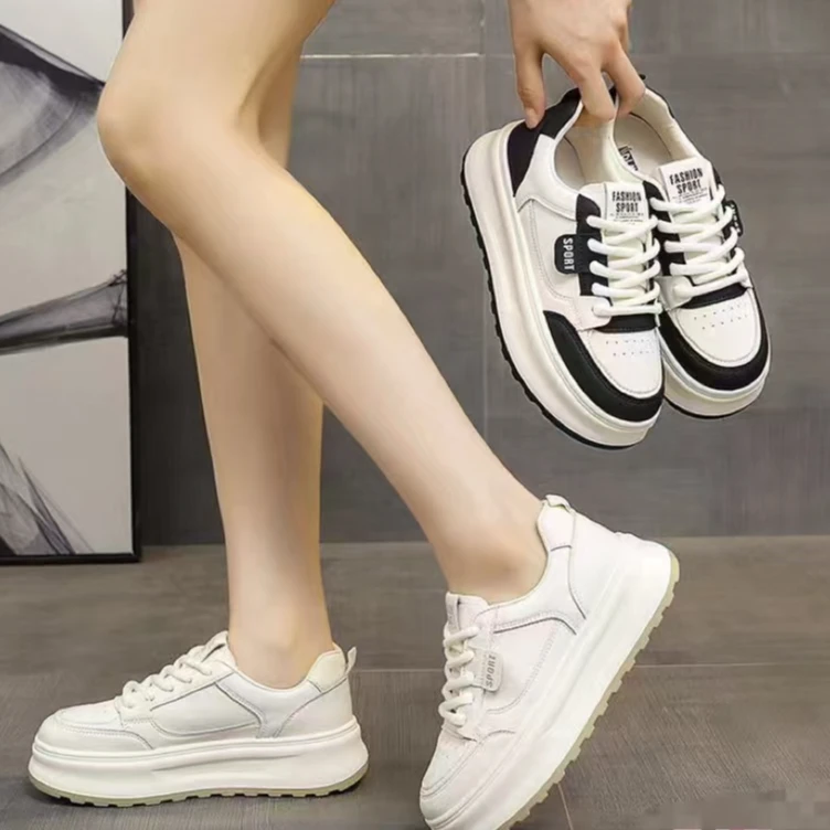 C21爆款厚底增高小白女鞋女款2025春季新款运动休闲板鞋春款女鞋