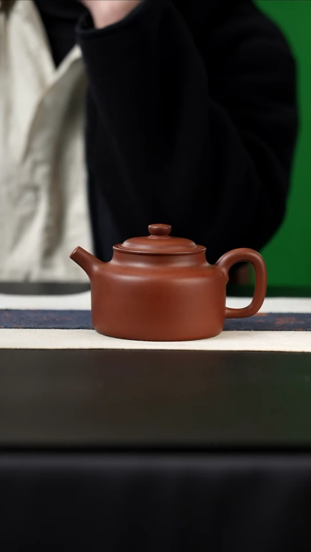 茶壶紫砂6*2底糙清德中，280cc