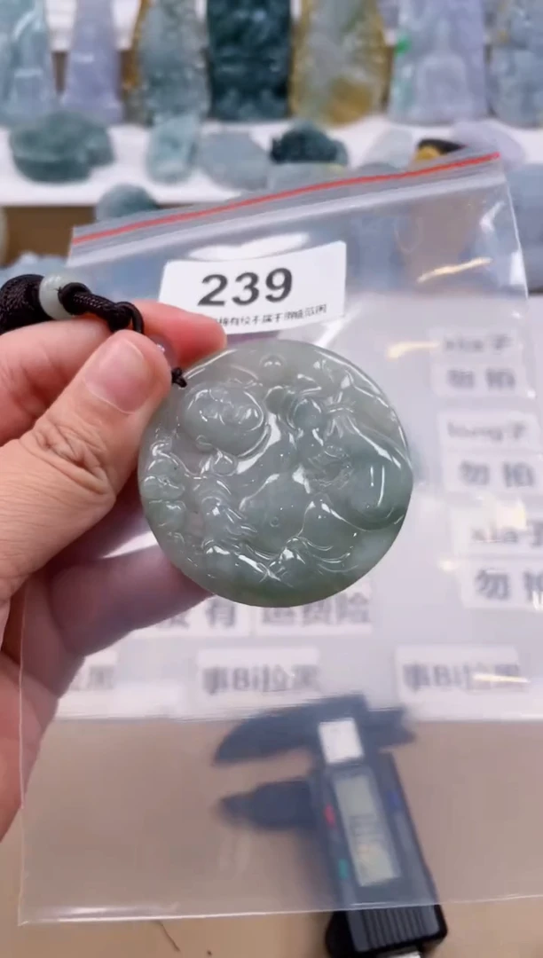 【闪购商品】翡翠颈饰未镶嵌天然缅甸A货翡翠239