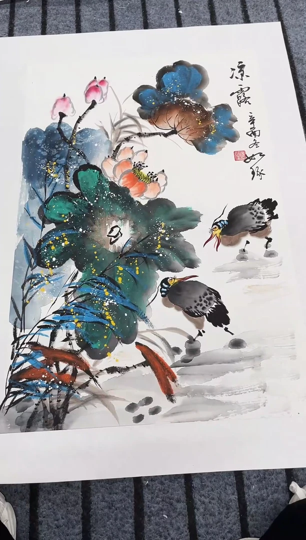 精品国画花鸟作品