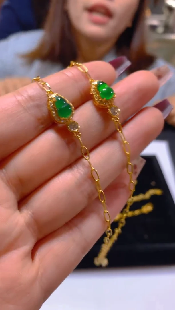 未镶嵌手链翡翠多样性发一