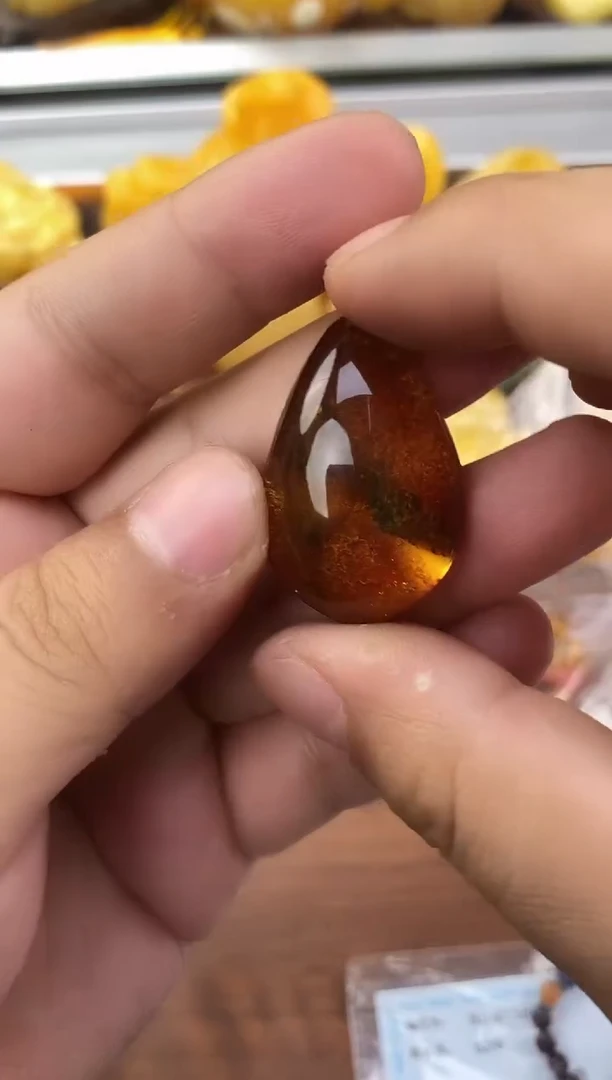 裸石琥珀未镶嵌天然琥珀蜜蜡吊坠