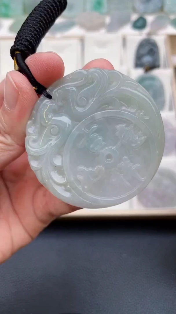 颈饰未镶嵌翡翠天然缅甸翡翠A货455