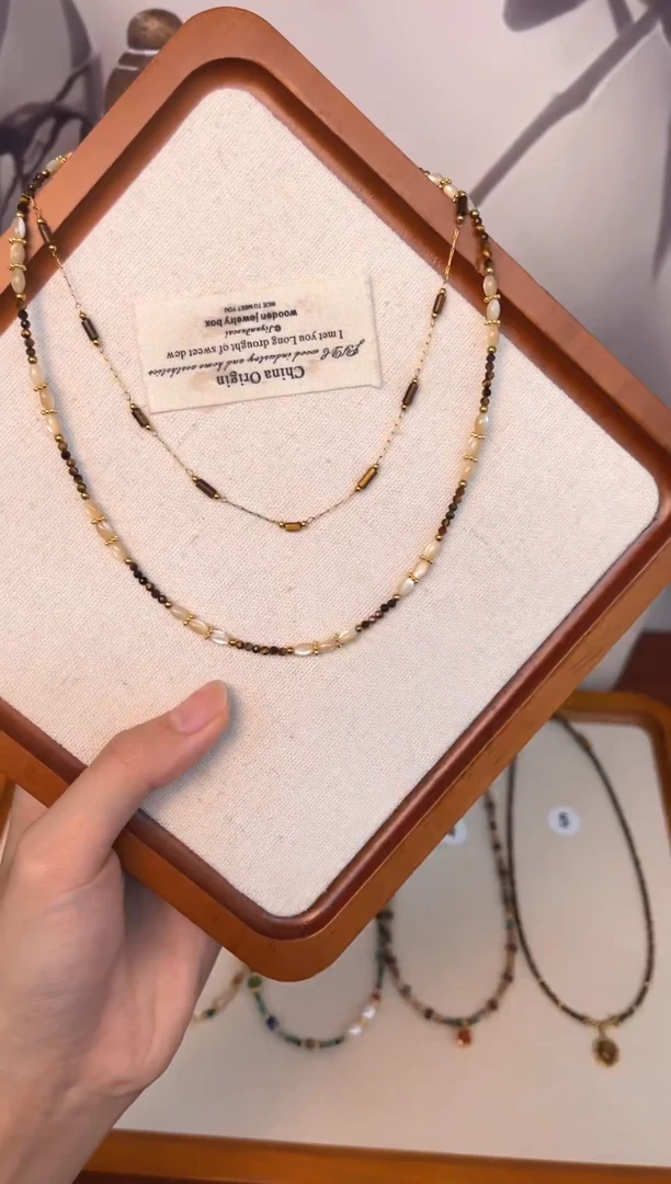 项链钛钢石英质玉2号