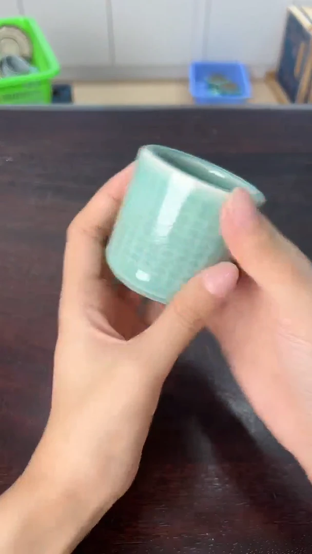 龙泉云间青瓷小米茶器