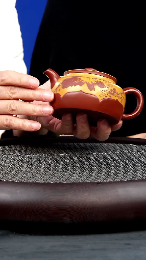 茶壶紫砂21 张杏娟 富贵连连 芒果泥 200毫升