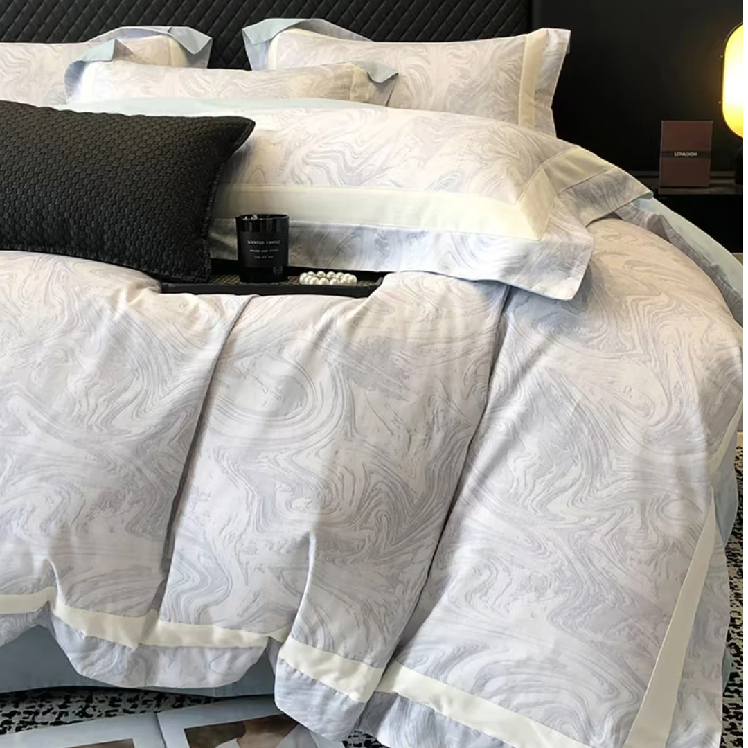 【流金岁月】轻奢A类全棉长绒棉磨毛四件套