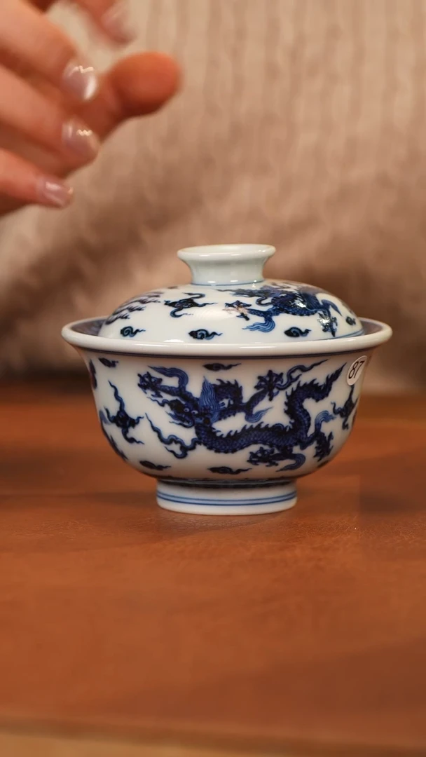 【闪购商品】杯五龙一凤盖碗订金