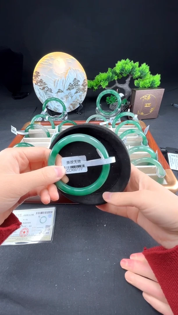 未镶嵌手镯石英质玉（非洲翠）真品上等纯天然非洲翠玉手镯石英质玉