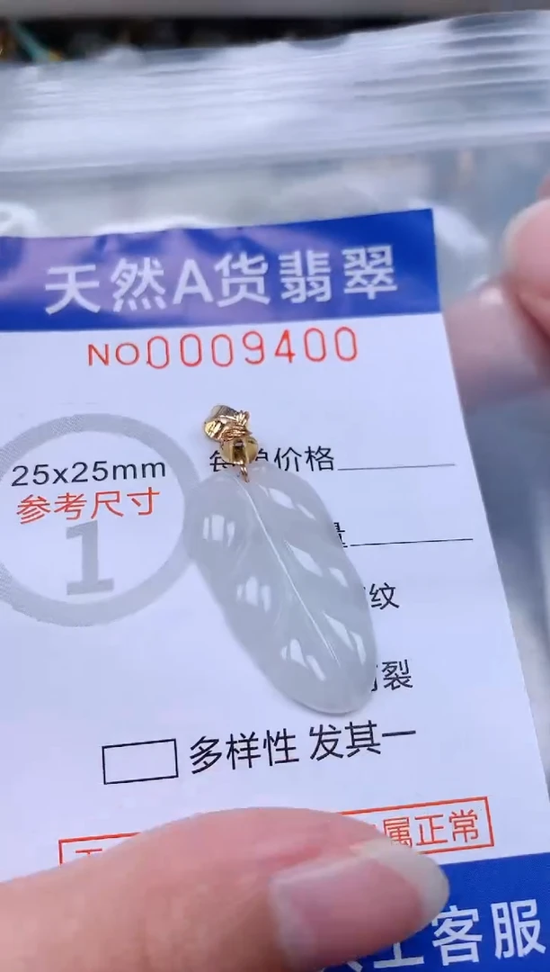 翡翠未镶嵌吊坠(不含链)1