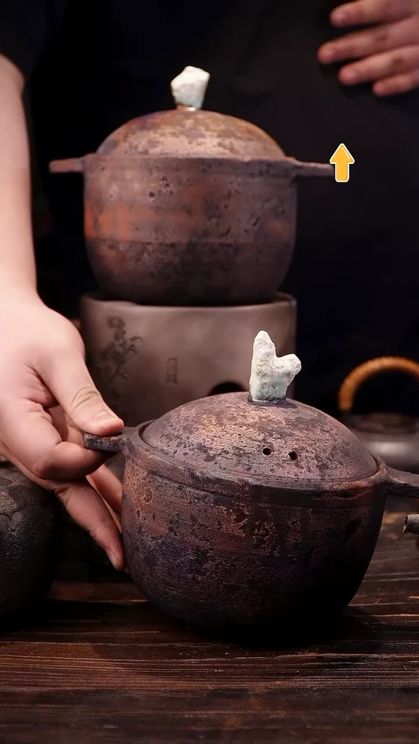 柴烧砂锅叭叭叭纯手工