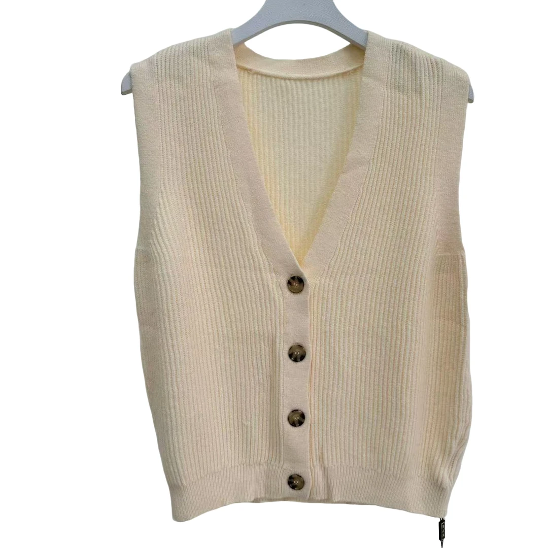 031针织衫V领针织背心