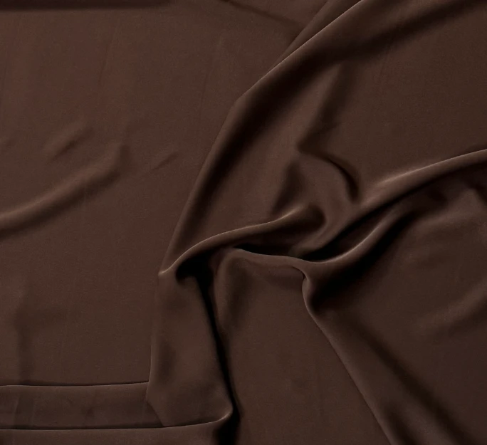 【消光弹力破卡咖色】连衣裙面料布料时尚时装面料