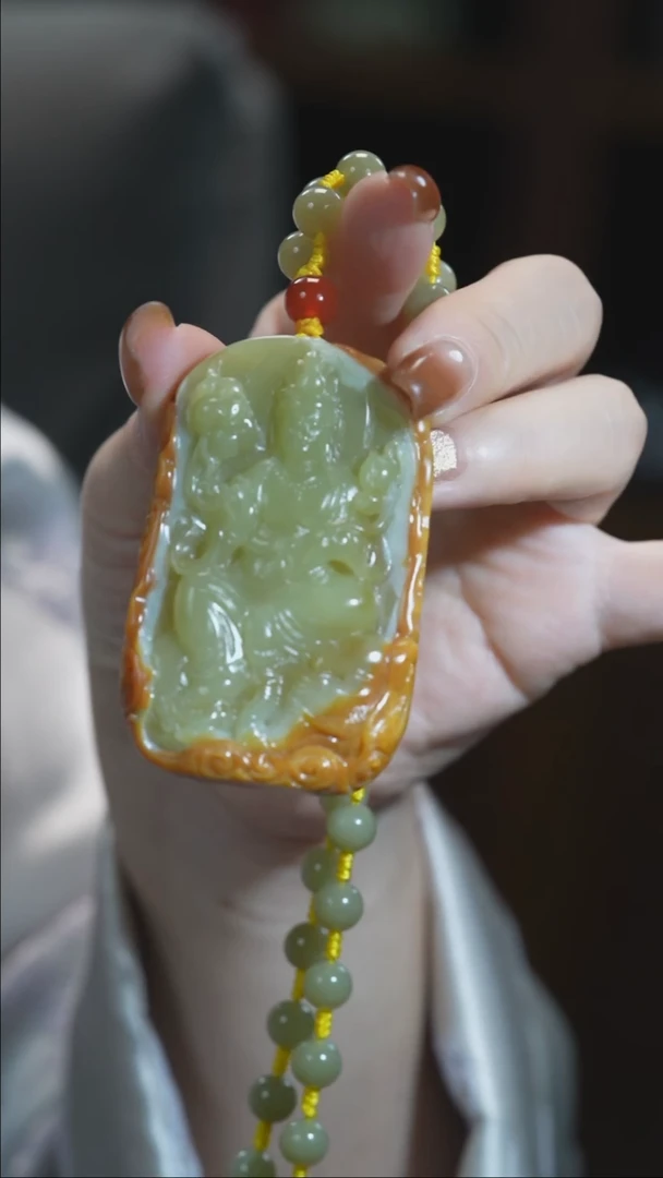 颈饰未镶嵌和田玉普贤