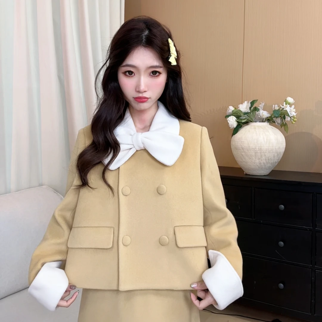 【奶酪蛋糕套装】原创设计师女装法式复古日常可穿套装