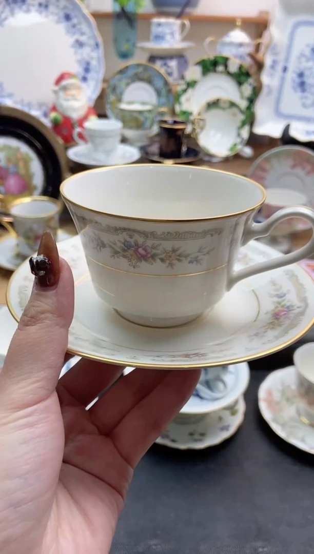 瓷片全新则武咖啡杯谨慎参拍，防伪帖撕毁无售后