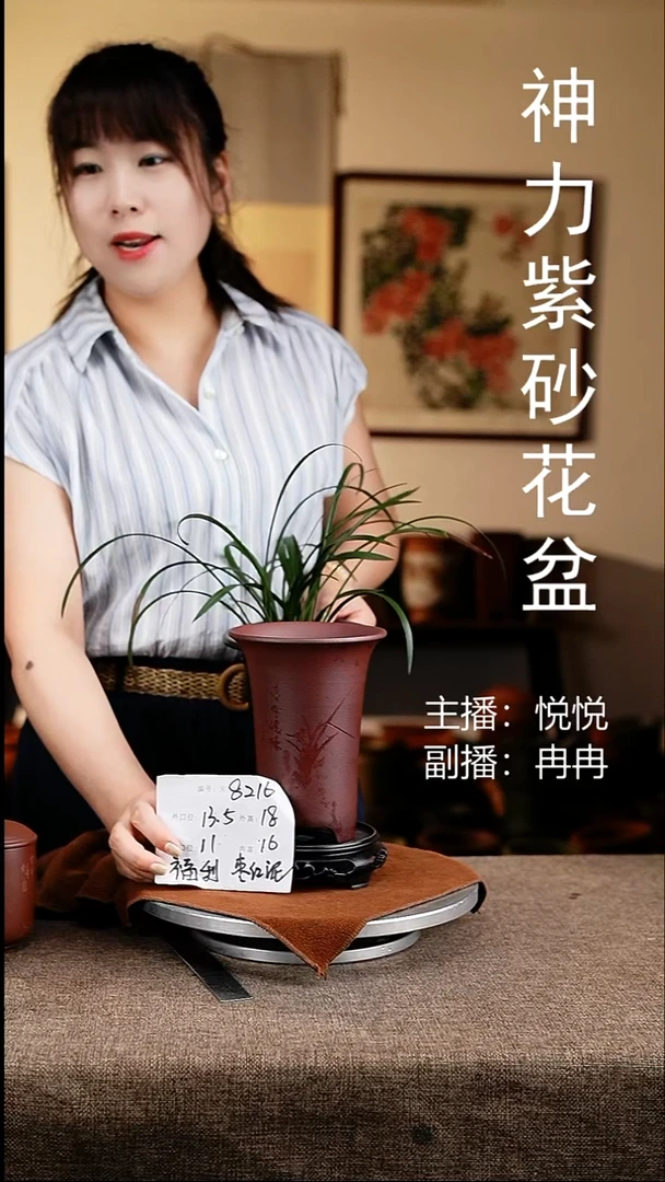 紫砂花盆花卉工艺8216+s