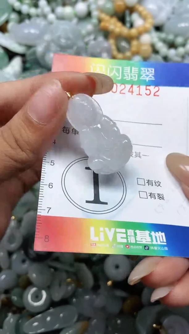 翡翠未镶嵌颈饰闪购0024152