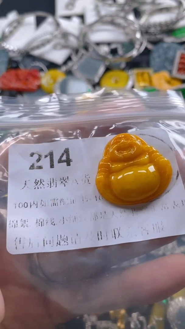 翡翠未镶嵌吊坠(不含链)214