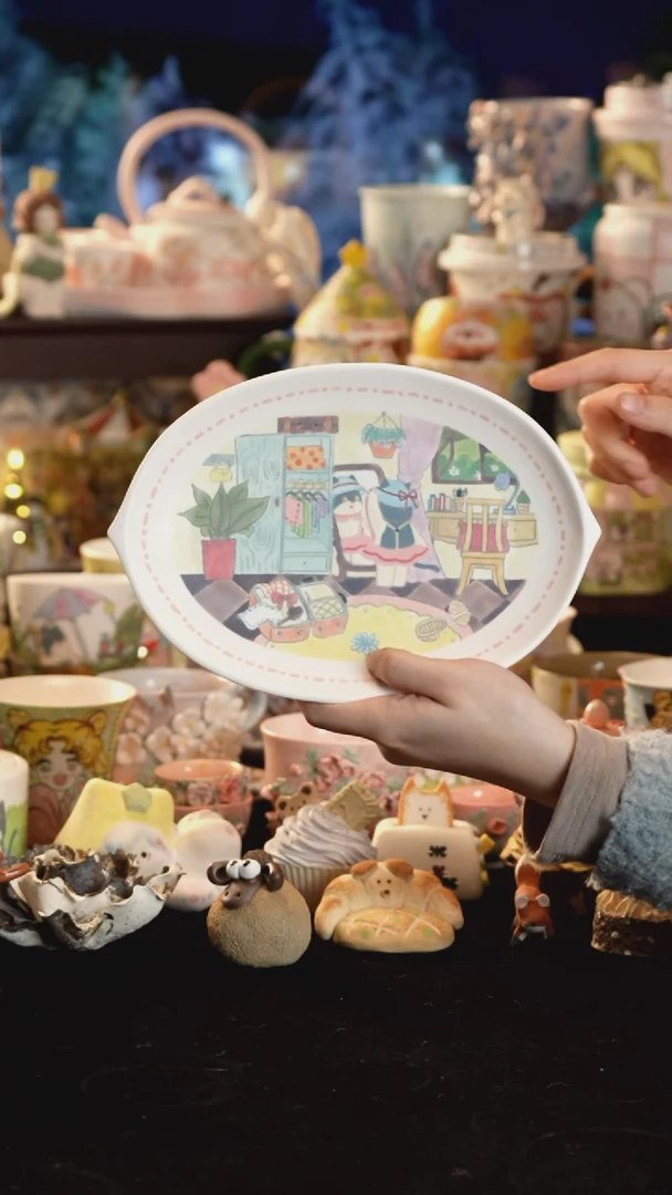 其他陶景德镇釉下彩手绘设计师款陶瓷