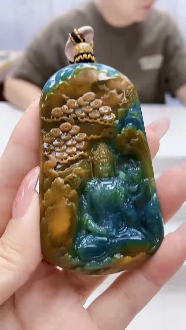 未镶嵌定制翡翠4917ty-毛货挂件143