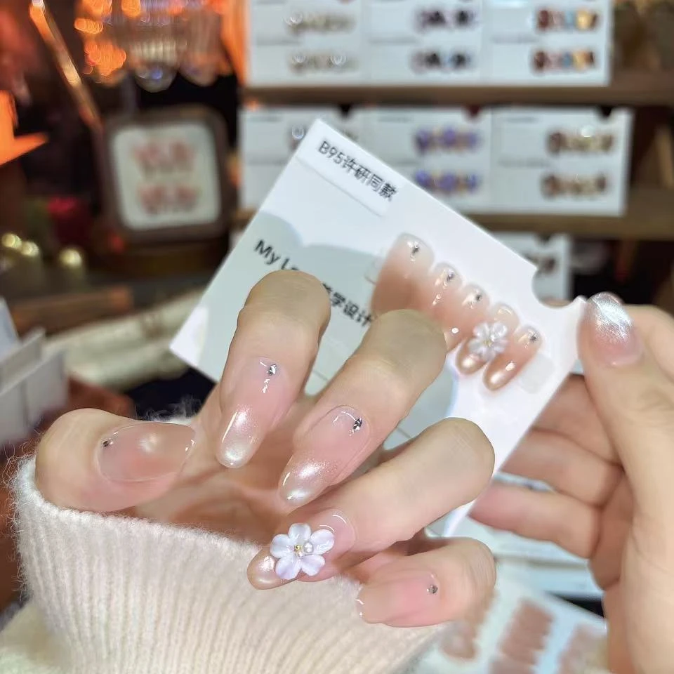 B95【许研同款】新年款纯手工秋冬显白气质穿戴甲