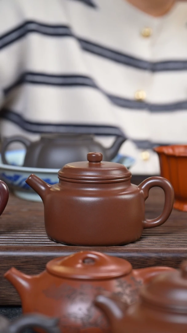 【闪购商品】紫砂茶壶腰圆德钟壶