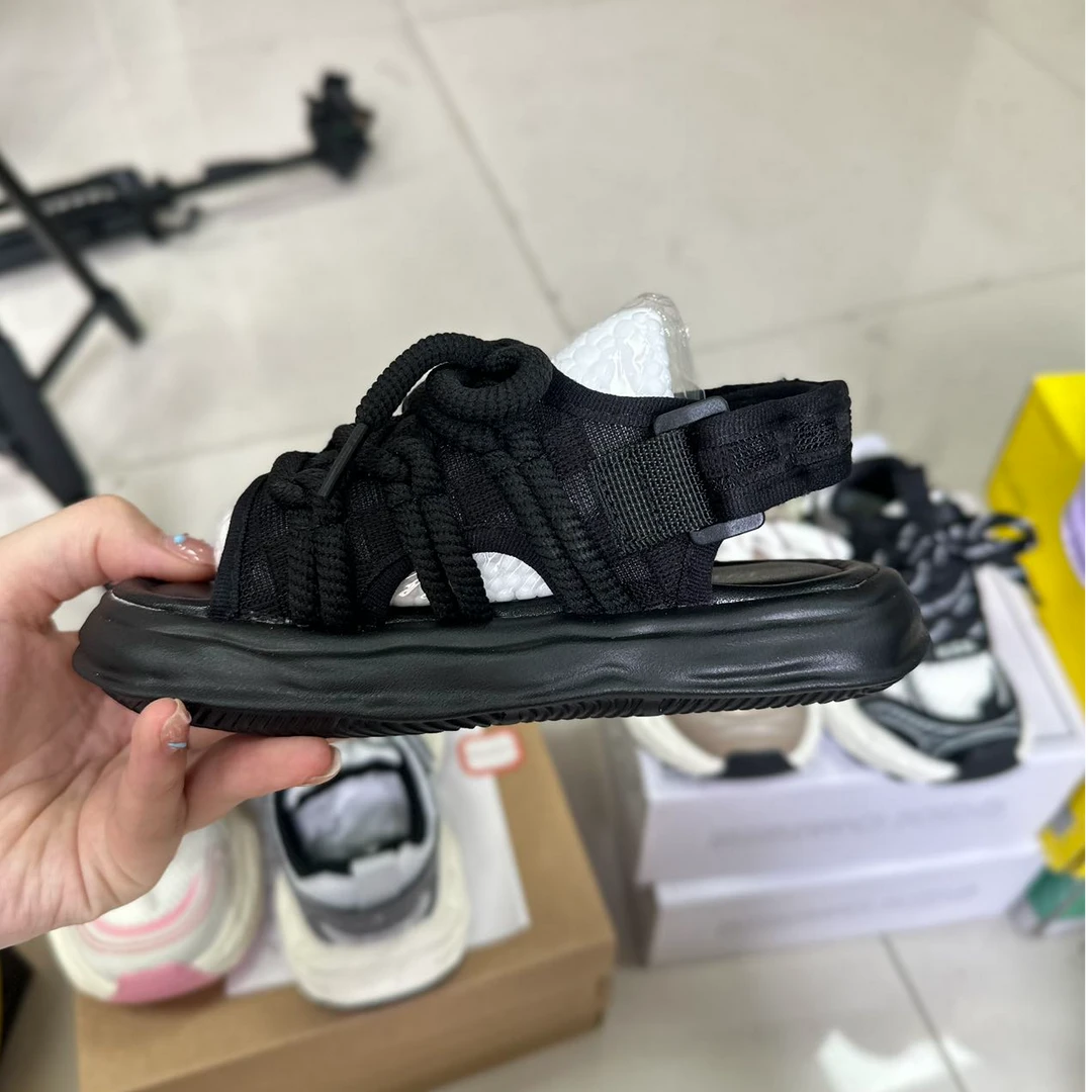 513高端舒适夏款凉鞋黑色（温州童鞋）