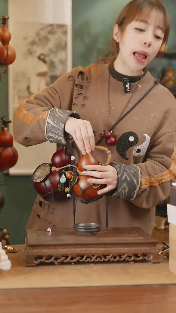 【闪购商品】85号精品天然大漆工艺防渗内胆酒葫芦~