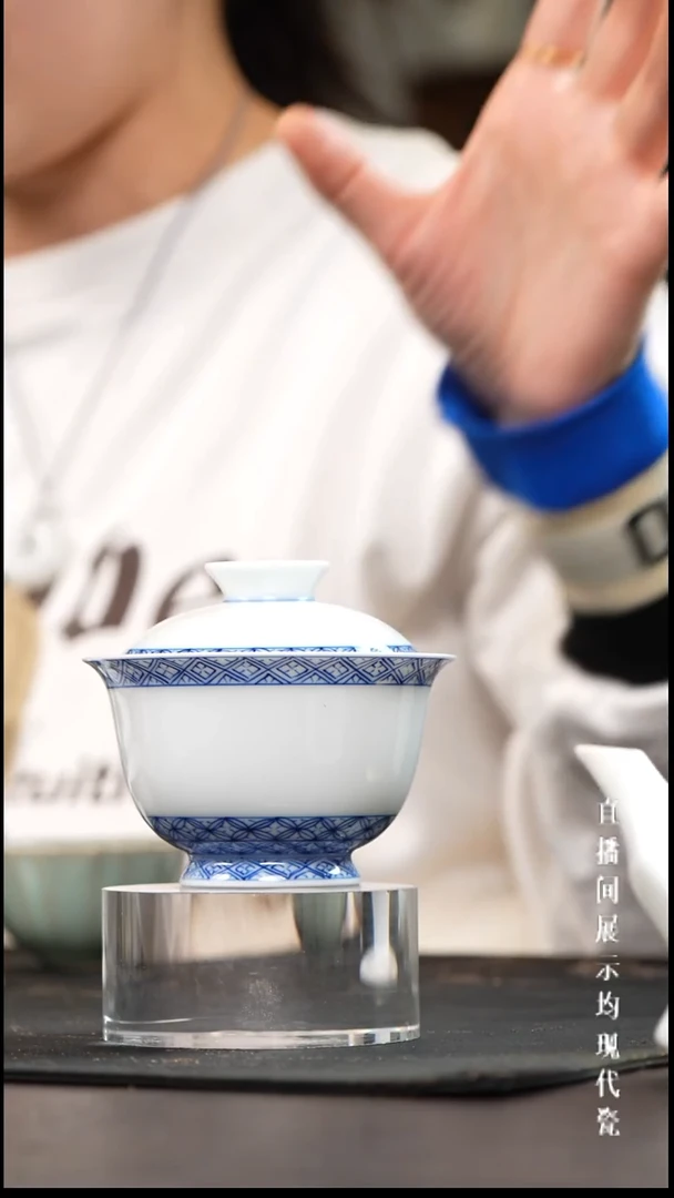 景德镇青花盖碗盖碗