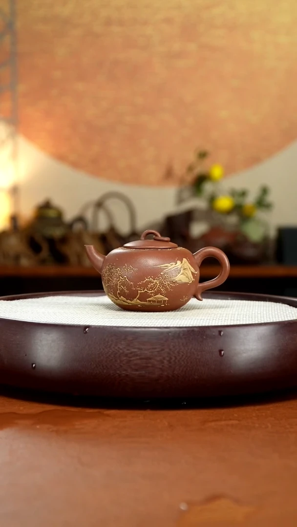 茶壶紫砂木*宜兴紫砂壶