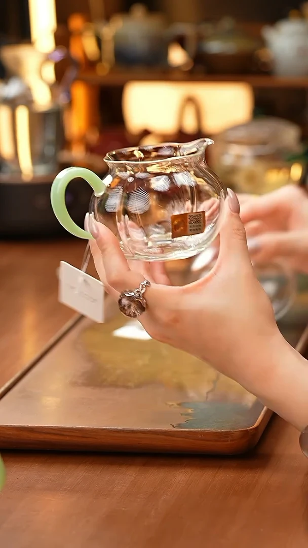 【闪购商品】禾器/晶彩纳福茶海/浅玉色