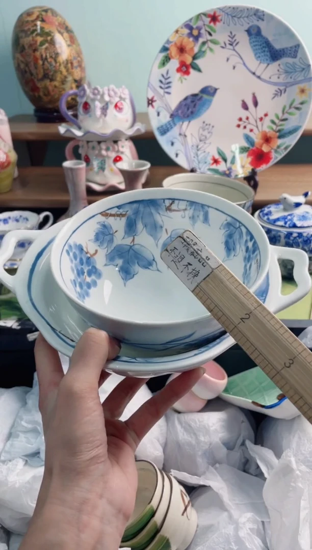 陶瓷双**林X碗加双耳********