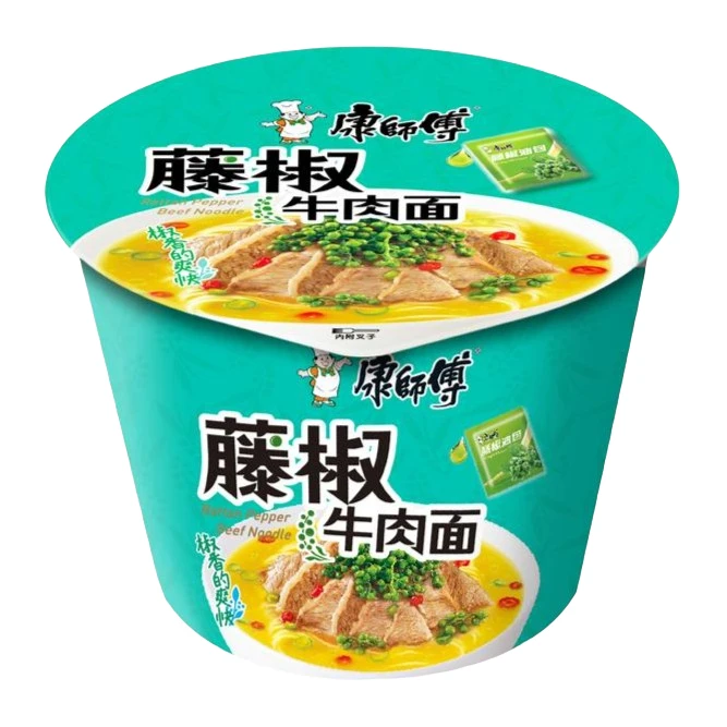 【武威同城】康师傅开心桶藤椒牛肉面 110g/桶