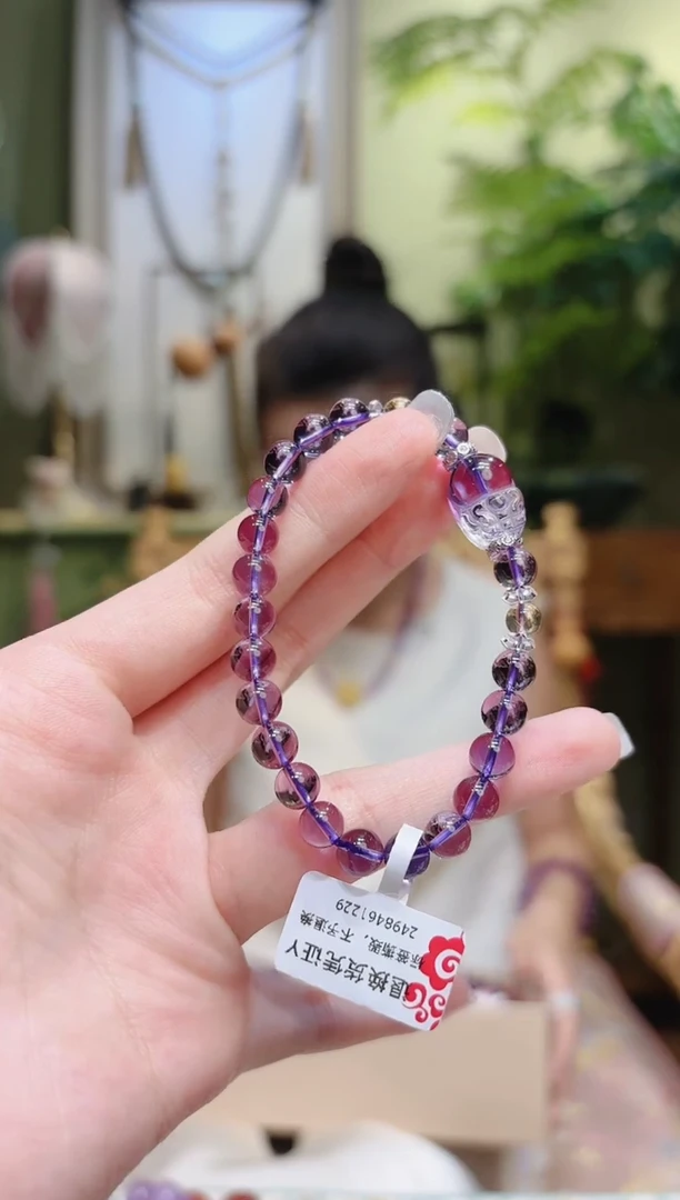 【闪购商品】水晶手串未镶嵌貔貅紫水晶手串Y