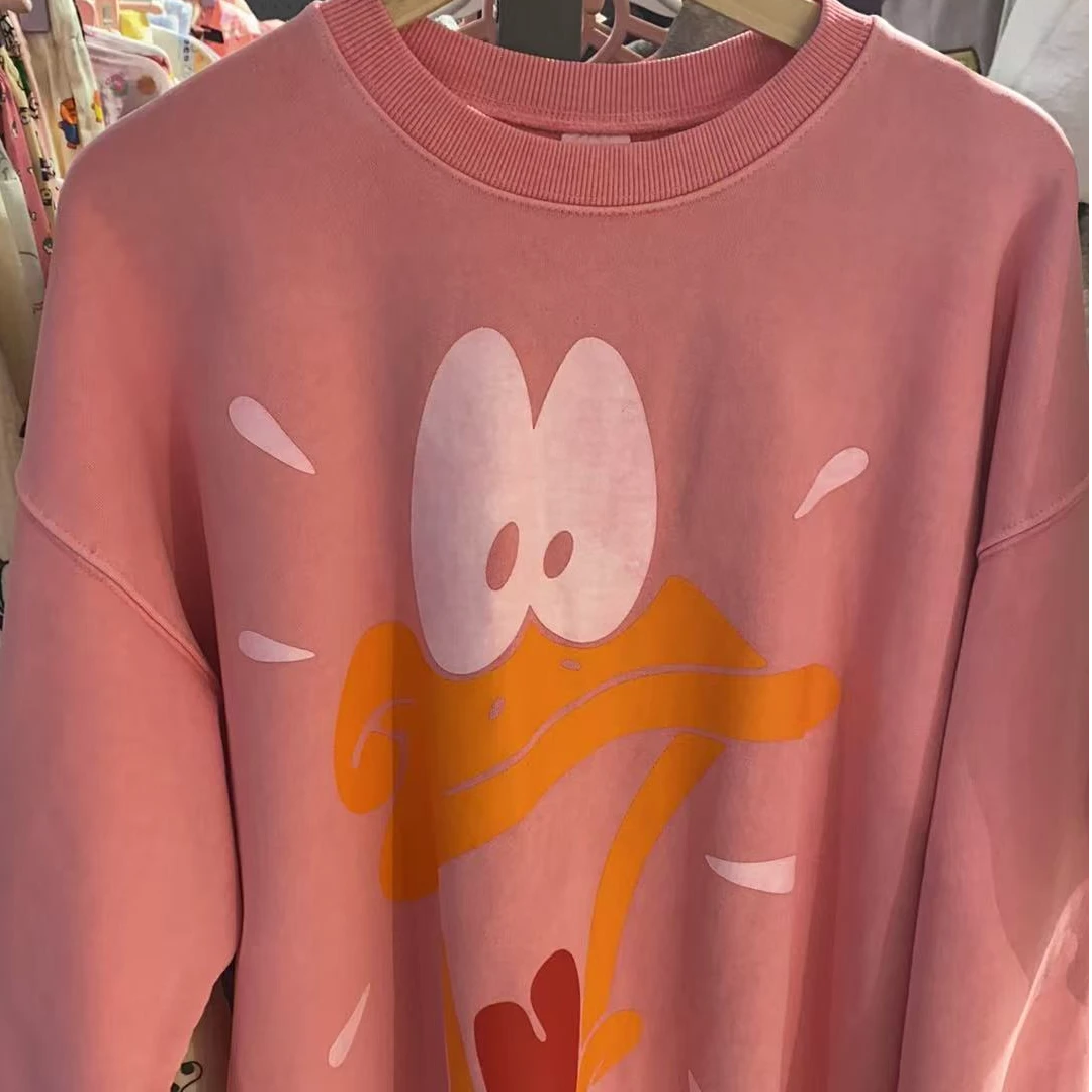 泡菜卡通图案长袖卫衣