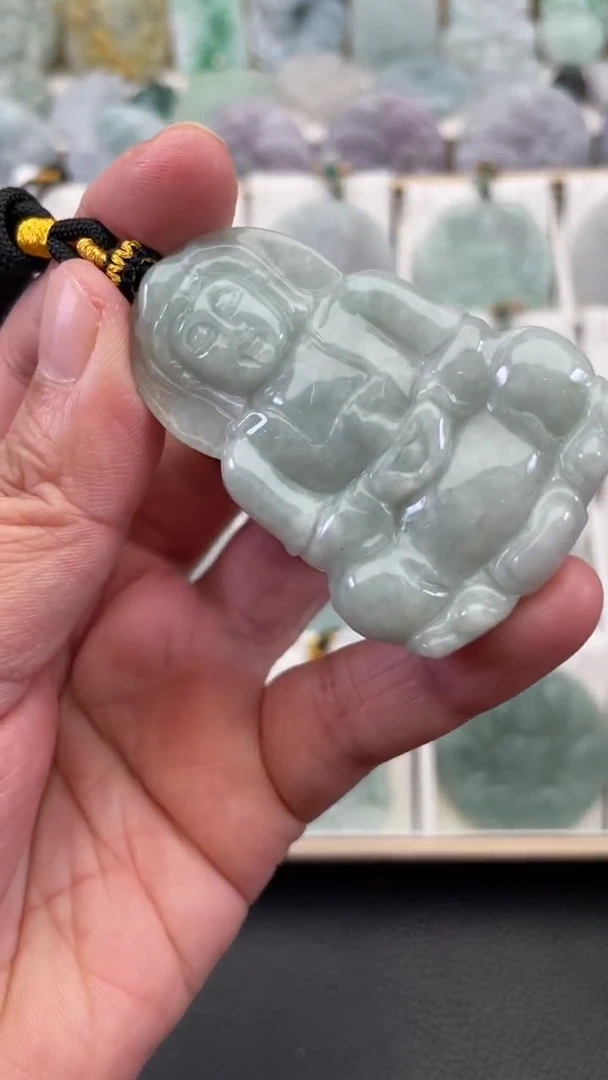 颈饰未镶嵌翡翠天然缅甸翡翠A货136