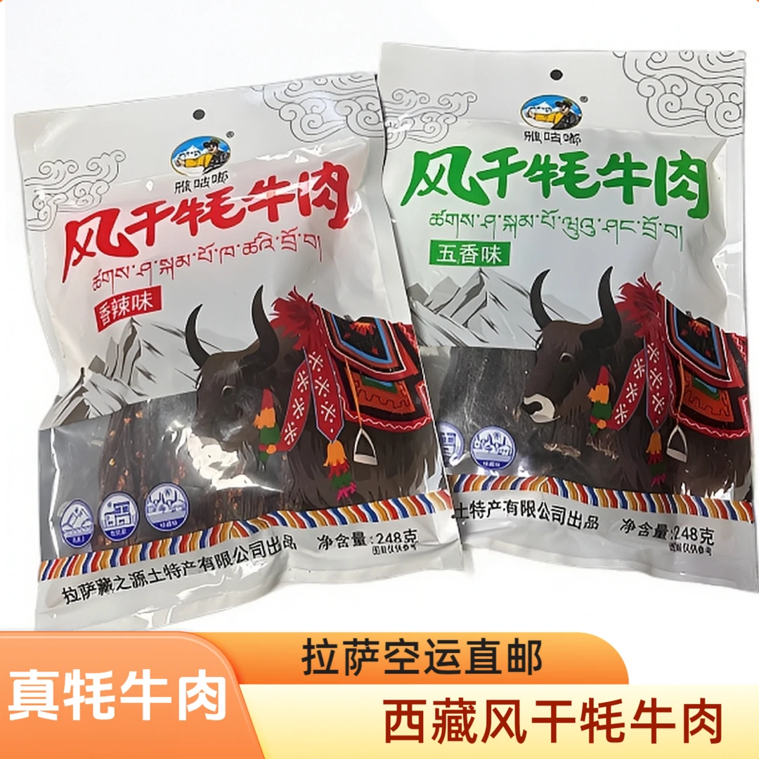 雅咕嘟西藏风干牦牛肉手撕耗牛肉五香香辣高原零食非内蒙土特产
