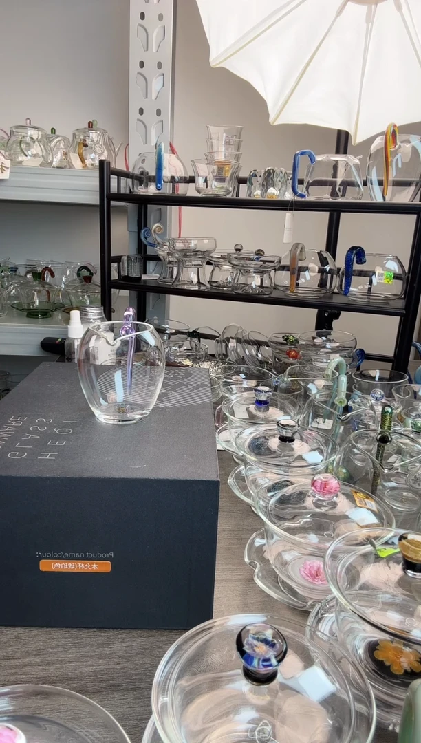 手工艺品玻璃禾器 小怡然浅紫 普通盒