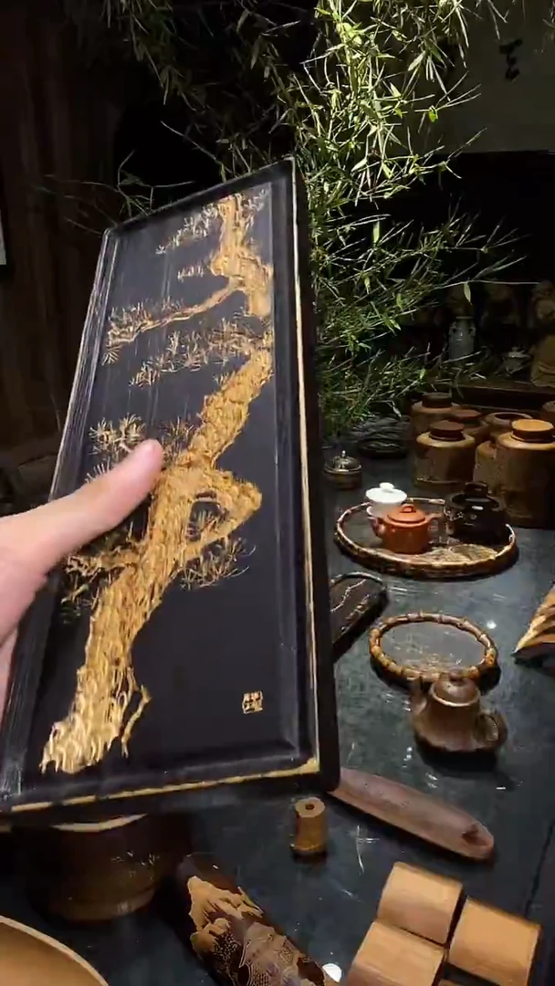 松树大茶盘长茶盘