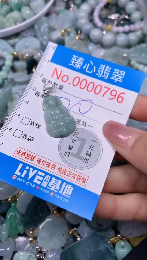 【闪购商品】翡翠颈饰未镶嵌含绳000796