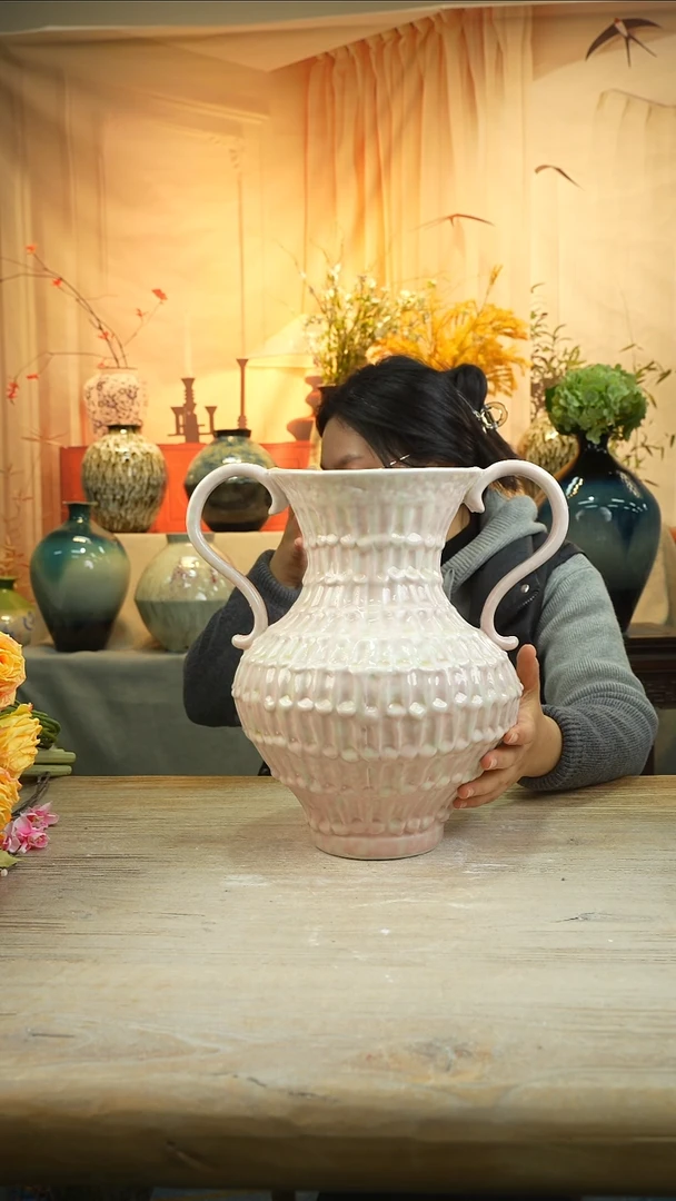 高31口16高温陶瓷花瓶花器