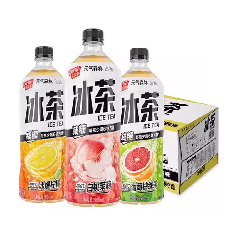 元气森林冰茶三种口味900ml*12瓶