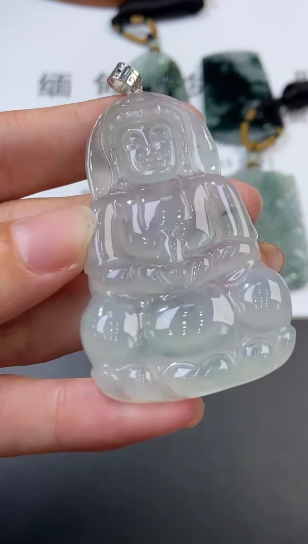 18K金镶嵌挂件翡翠370093    多人 多样性发一件